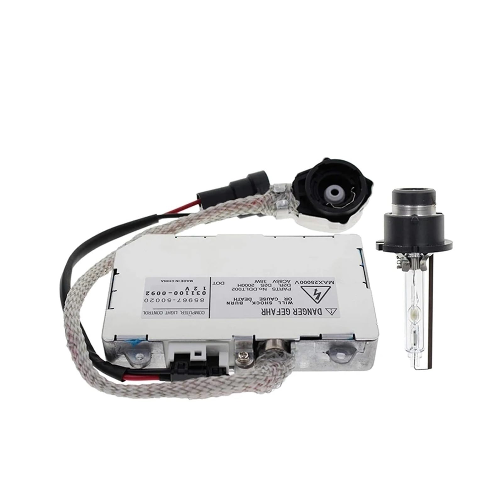 BILKAR Auto Xenon Vorschaltgerät Kompatibel Mit Lincoln Für LS 2003 2004 2005 2006 Xenon-HID-Scheinwerfer-Vorschaltgerät-Controller-Modul Und 6000K-Glühbirne 85967-50020 DDLT002 von BILKAR