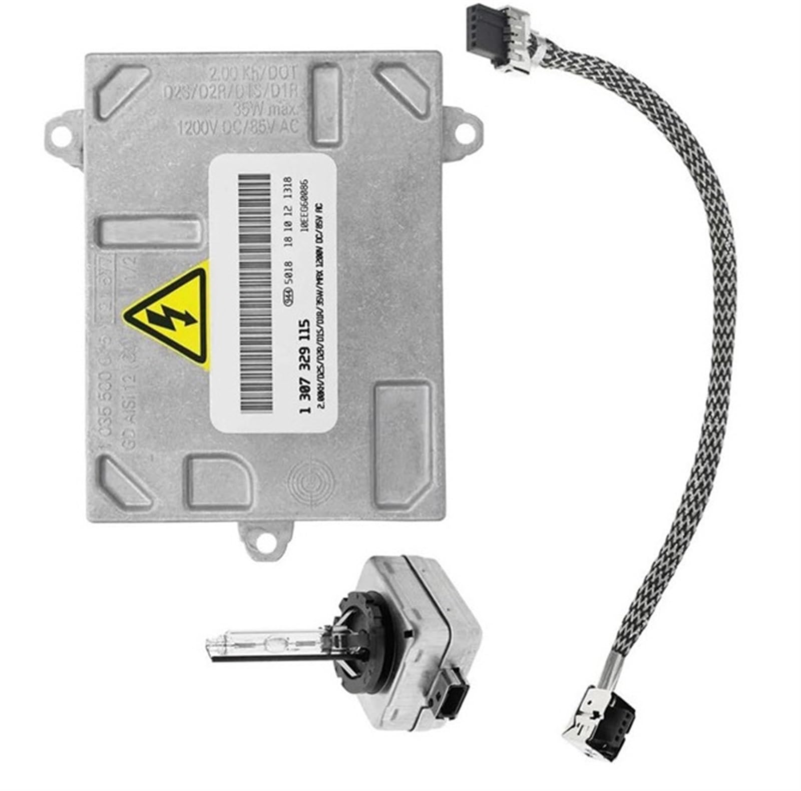 BILKAR Auto Xenon Vorschaltgerät Kompatibel mit Benz für C300 C350 C63 S500 S550 S600 S63 1307329115 HID-Scheinwerfer-Vorschaltgerät, Vorschaltgerät-Startermodul mit D1S-Glühbirne von BILKAR