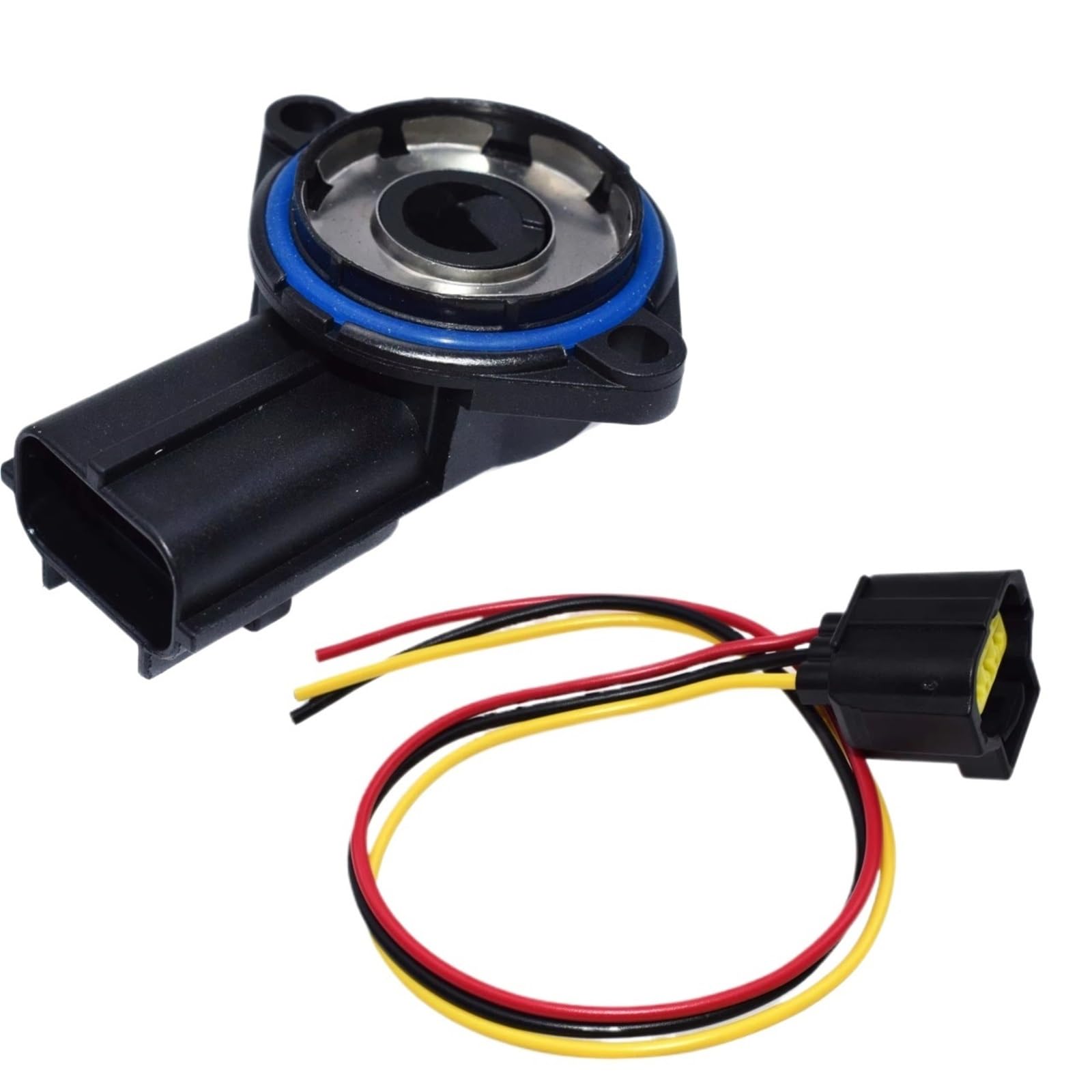 BILKAR Drosselklappenstellung Kompatibel Mit Ford Für Tourneo Für Connect Für Transit Für Connect 2002–2012 Auto Drosselklappensensor OEM: 988F9B989BB 988F9B989BA(Sensor and Connector) von BILKAR