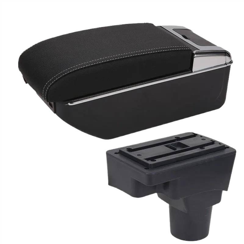 BILKAR Kompatibel Mit Chevrolet Für Sonic Für Aveo Autozubehör Armlehnenbox Mittelkonsole Armlehnen-Aufbewahrungsbox Mit Getränkehalter 7 USB Mittelarmlehne(color1) von BILKAR