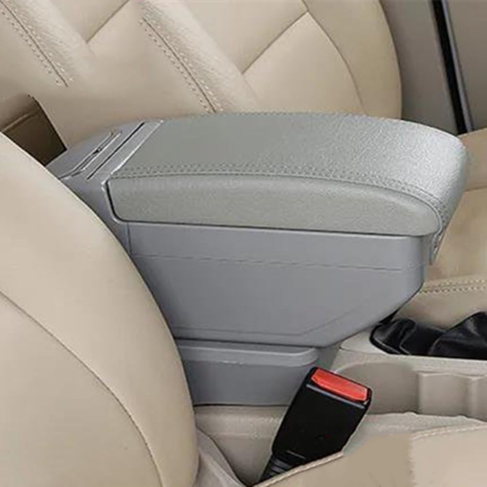 BILKAR Kompatibel Mit Hyundai Für Elantra Touring Für I30 Für I30CW 2007–2011, Auto-Armlehnenbox, Mittelkonsolen-Organizer-Box Mit Getränkehalter, Aschenbecher, USB Mittelarmlehne(3) von BILKAR