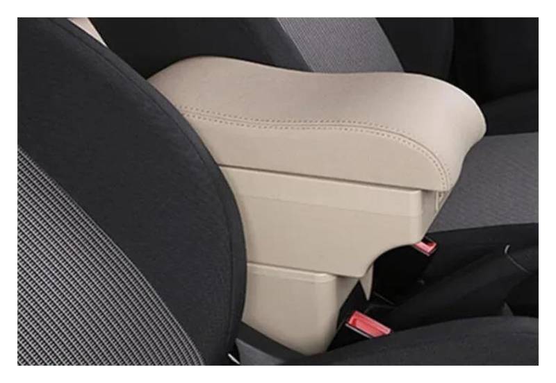 BILKAR Kompatibel Mit Hyundai I20 I20SE Auto-Handlaufbox, Zweilagige Mittelkonsolen-Aufbewahrungsbox, Armlehne Mit Getränkehalter, 7 USB Mittelarmlehne(4) von BILKAR