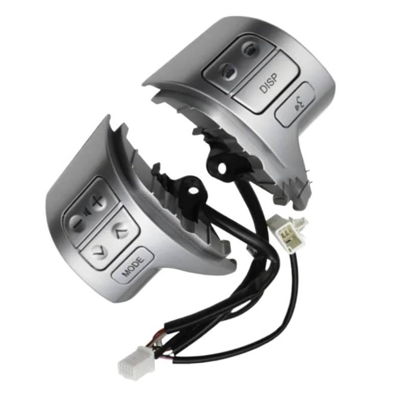 BILKAR Kompatibel Mit Toyota Für Corolla Für ZRE15 2007 2008 2009 2010 2011 2012 2013 2014 2015 2016 Auto-Lenkrad-Audio-Steuerschaltertasten 84250-02200 Lenkradschalter-Taste(color1) von BILKAR