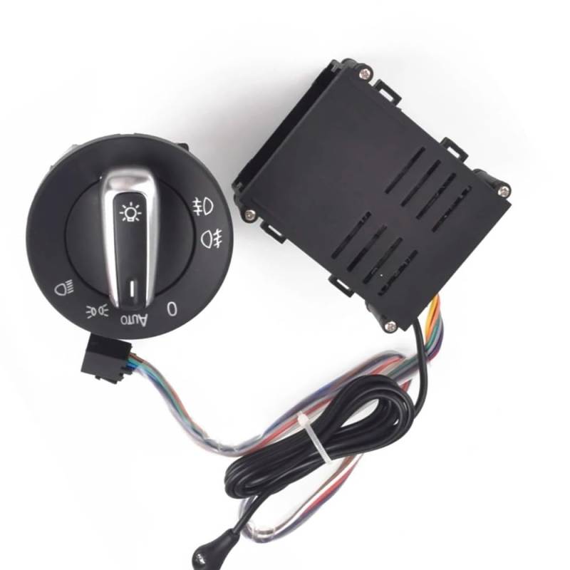 BILKAR Kompatibel Mit VW Für Bora Mk4 Für Lupo 1998 1999 2000 2001 2002 2003 2004 2005 Auto Lichtschalter Auto Lampe Sensor Licht 3BD941531A Auto Lampenschalter von BILKAR