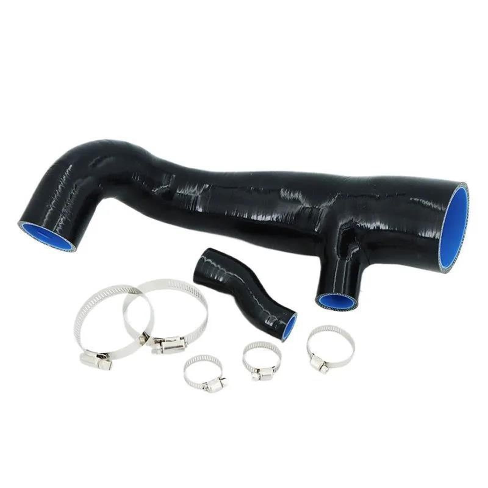 BILKAR Kühlwasserschlauch Kompatibel Mit Mini Für Cooper S Für R55 R56 R57 2007 2008 2009 2010 2011 2012 Für Turbo Mit N14-Motoren Autoteile Silikon-Ansaugschlauch Kühlerschläuche(Black) von BILKAR