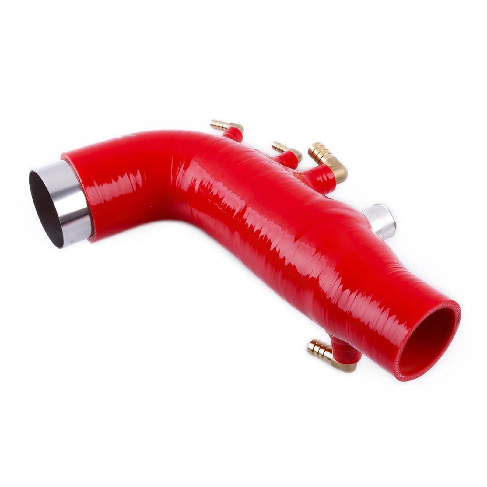 BILKAR Kühlwasserschlauch Kompatibel Mit Subaru Für WRX GE GH GR GV 2008–2014 Für Legacy 2005–2009 Für Forester XT EJ25 Für Turbo-Silikon-Ansaugschlauch(Red) von BILKAR