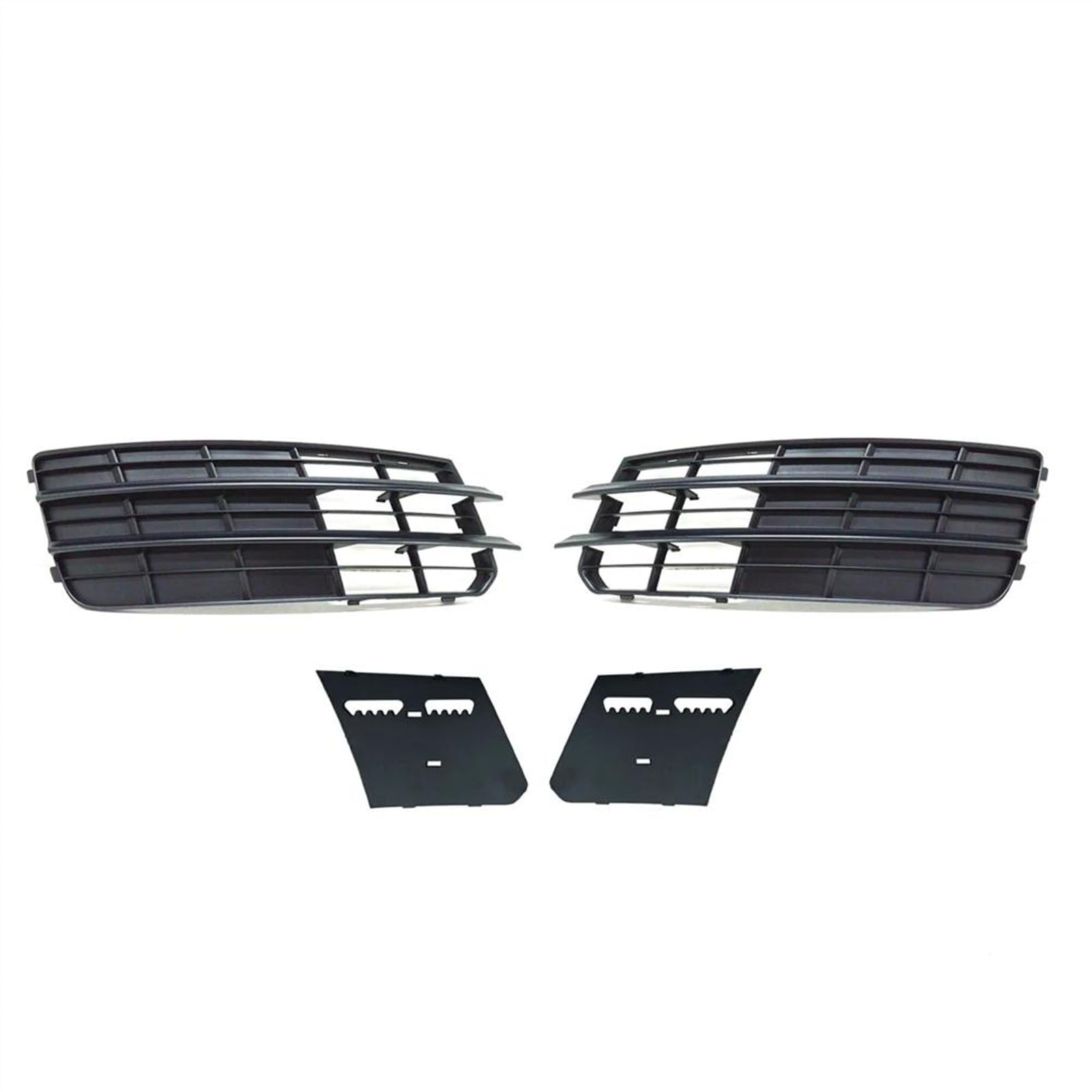 BILKAR Nebel Lampe Gitter Kompatibel Mit A7 2011–2015 Auto Nebelscheinwerfer Kühlergrill Abdeckung Trim Links Rechts Nebel Lampe Rahmen Ersatz Racing Grills Boden Platte(Pair,Grille+Bottom Plate) von BILKAR