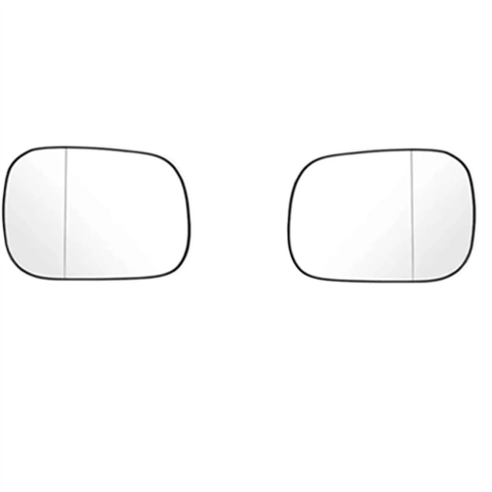 BILKAR Seitenspiegelglas Kompatibel Mit Toyota Für Crown 2005 2006 2007 2008 2009 Auto Vorne, Rechts, Links Seitenspiegellinse Rückspiegelgläser Glas Mit Heizung(Pair) von BILKAR