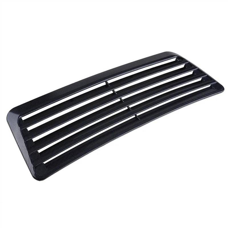 Motorhauben Vent Scoop 1Pcs Universal Auto Motorhaube Vent Scoop Bonnet Air Intake Spoiler Grille Air Intake Grille Dekorative Zubehör (Color : Black) von BILKAR