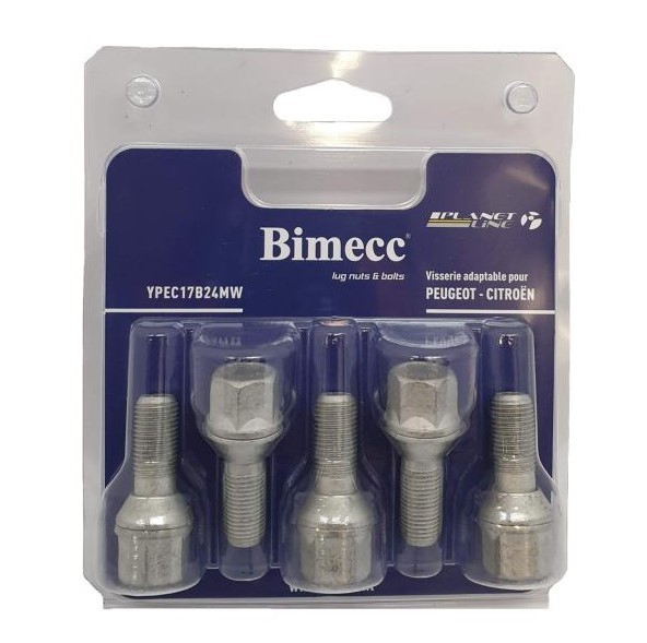 BIMECC Radschrauben FIAT,PEUGEOT,TOYOTA YPEC17B24MW 9634648980,1608734480,540572 Radschraube von BIMECC