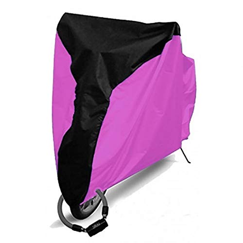 Motorcycle Cover,Motorrad Abdeckplane wasserdichte Fahrrad Regen Staubschutz Fahrrad-Abdeckung UV-Schutz for Fahrrad-Fahrrad-Dienstprogramm Radfahren Außen Regen-Abdeckung Universal (Color : Pink, S von BINCIBH