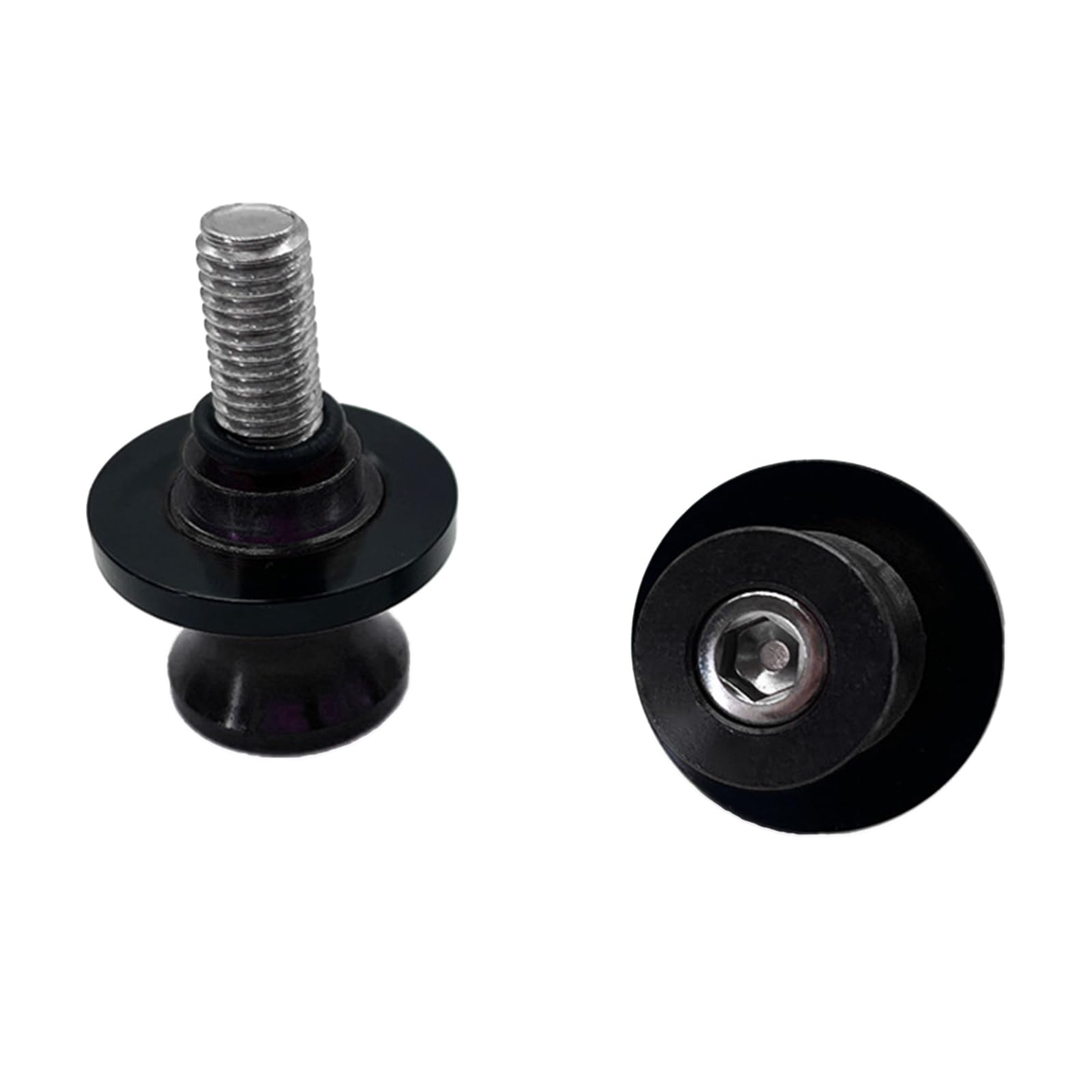 BINGGA Rahmenständer, Schrauben, Schwingenspulen, Schieber, 6 mm, 8 mm, 10 mm, Schraube für Motorrad-Modifikationswerkzeug, 2 Stück von BINGGA