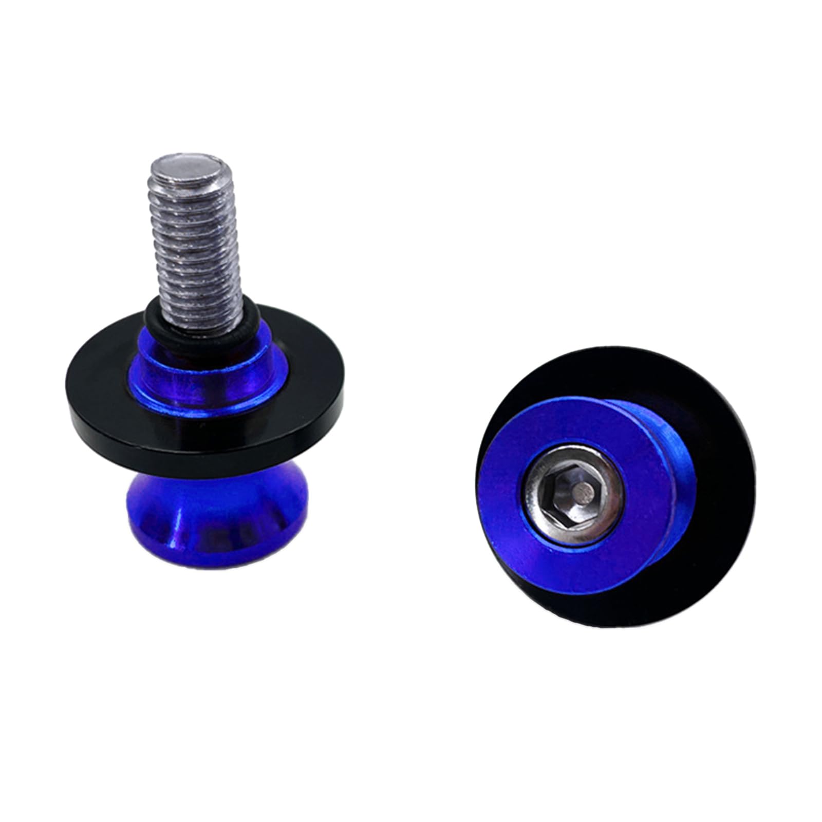 BINGGA Rahmenständer, Schrauben, Schwingenspulen, Schieber, 6 mm, 8 mm, 10 mm, Schraube für Motorrad-Modifikationswerkzeug, 2 Stück von BINGGA