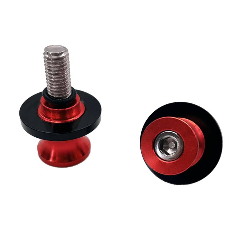 BINGGA Rahmenständer, Schrauben, Schwingenspulen, Schieber, 6 mm, 8 mm, 10 mm, Schraube für Motorrad-Modifikationswerkzeug, 2 Stück von BINGGA