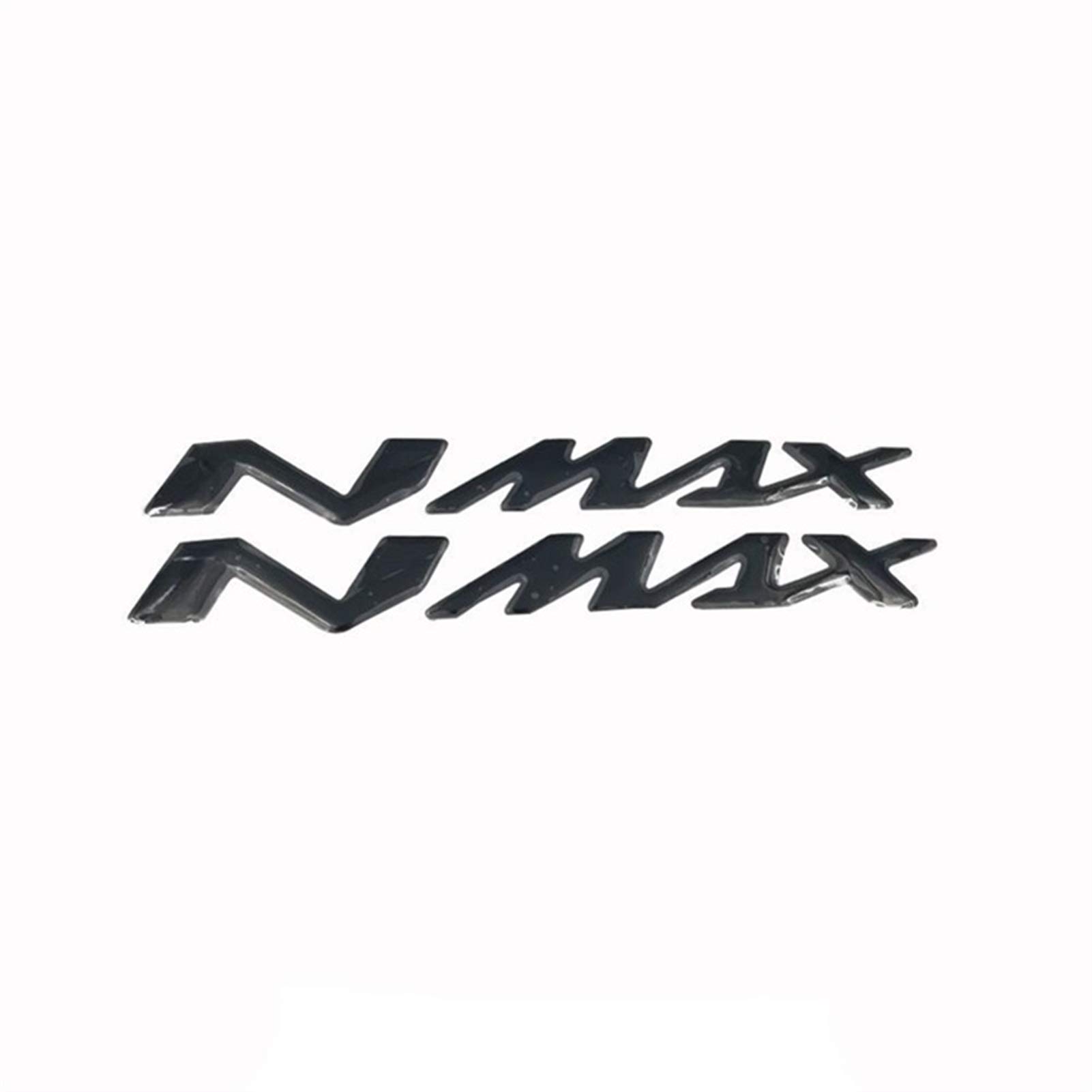 Motorrad 3D Emblem Abzeichen Aufkleber Brennstoff Gastank Aufkleber Verkleidungsseite Logo Nmax Aufkleber for NMAX155 NMAX125 NMAX150. (Color : Black) von BINGYUAN