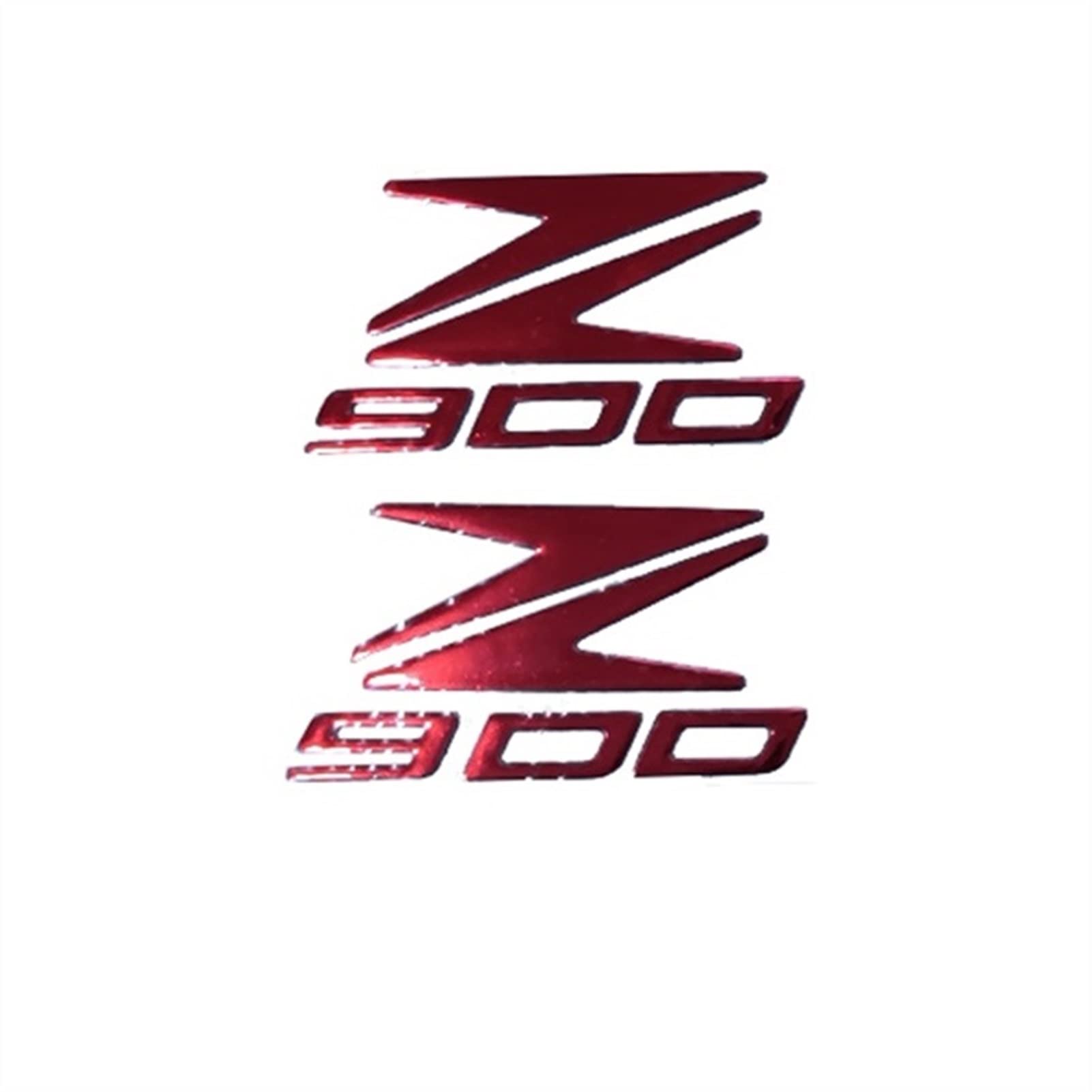 Motorrad 3D Emblem Abzeichen Aufkleber Tank Rad Z900 Aufkleber Weiche Reflektierende Abziehbilder Aufkleber for Ninja Z900 Z 900 (Color : Red) von BINGYUAN