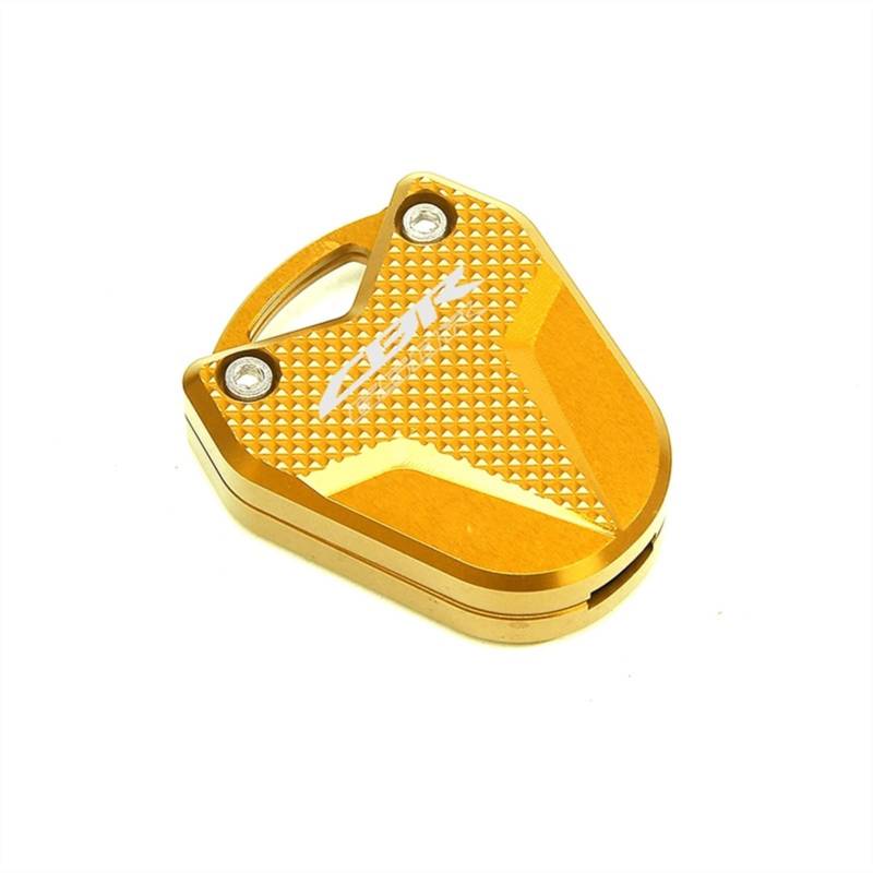 Motorradzubehör CNC Schlüssel Shell Case Cover & Stickerei Abzeichen Schlüsselanhänger for CBR650R CB650R CBR 650 R (Color : CBR650R Gold) von BINGYUAN