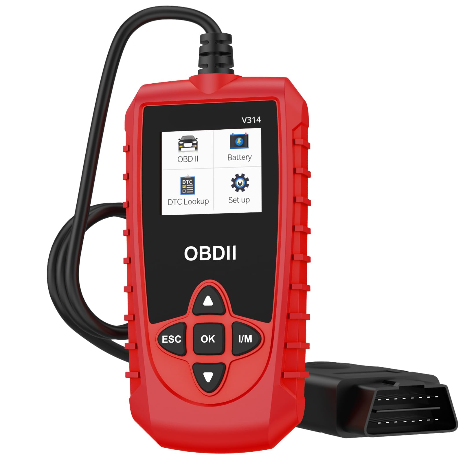 BINTA OBD2 Diagnosegerät Auto OBD2 Scanner Codeleser OBDII Diagnosewerkzeug EOBD Motor Fehlercodeleser Scanner mit DTC-Definition KFZ-Fehlercode-Lesegerät für Autos ab Baujahr 1996 von BINTA