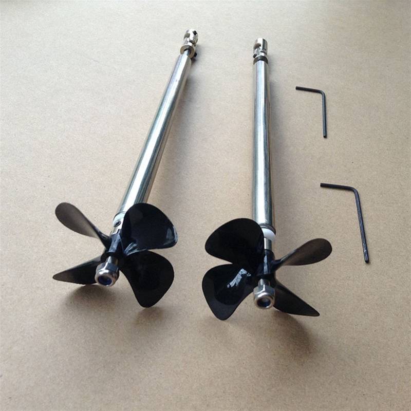 BIPANO 1 Paar 4 mm Antriebswellen-Kit CW CCW Propeller, for DIY RC Jetboote P 10/15/20/25/30 cm Getriebewellen Universalgelenk D50 RC-Bootspropeller aus Aluminiumlegierung(25x20cm) von BIPANO