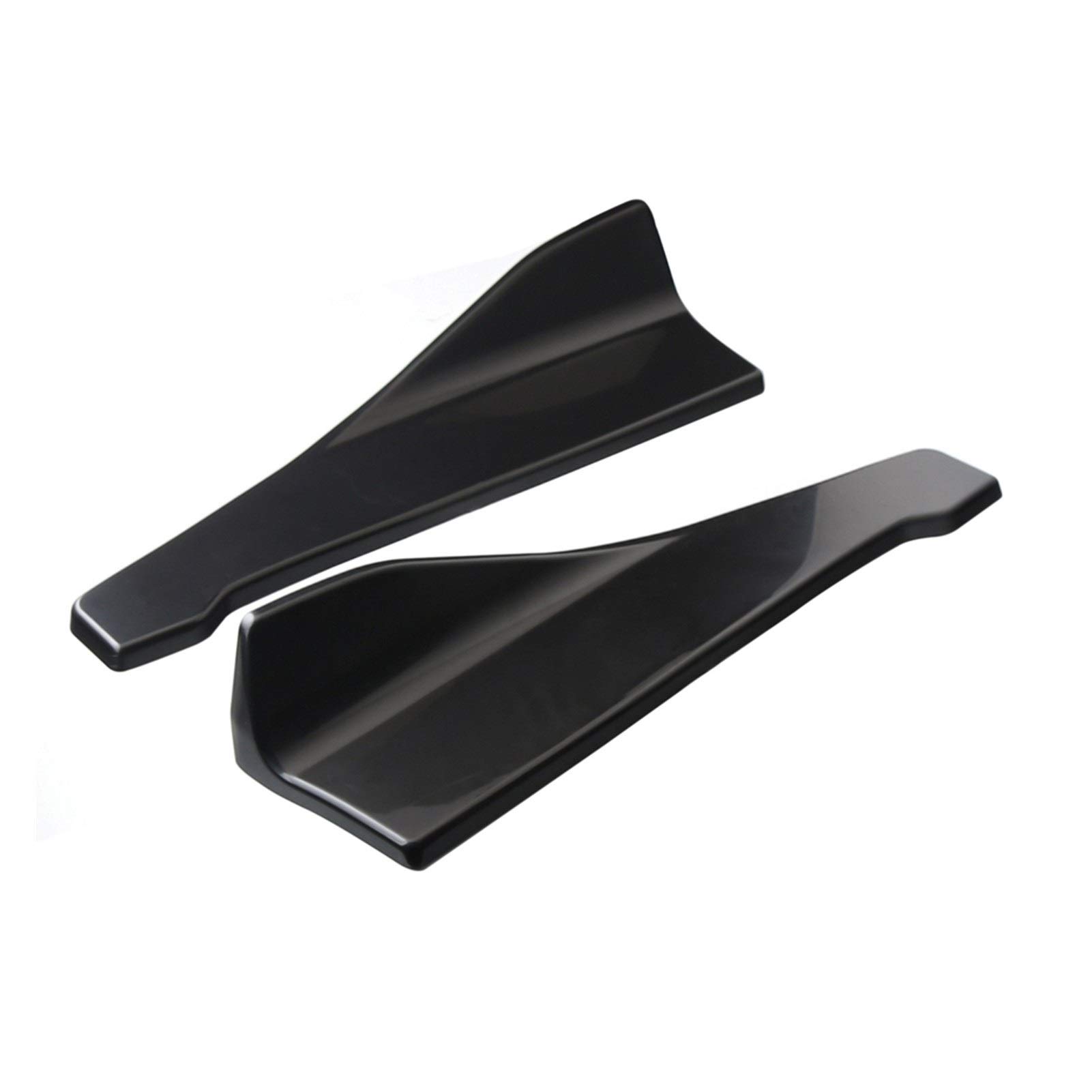 BIPANO 2 Pcs 48cm Auto Stoßstange Spoiler Hinten Lip Winkel Diffusor Auto Körper Seite Rock Rocker Splitter Diffusor Winglet Flügel Stoßstange Stoßstangenhalterung von BIPANO