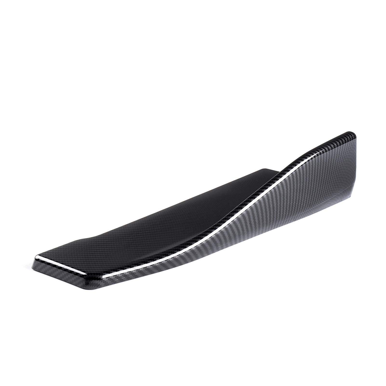 BIPANO 2 Stück 35 cm/48 cm Universal Auto Seitenschweller Heckstoßstange Diffusor Spoiler Lip Splitter Winglet Schürzen Kohlefaser, for Benz, for, Stoßstangenhalterung(35cm) von BIPANO