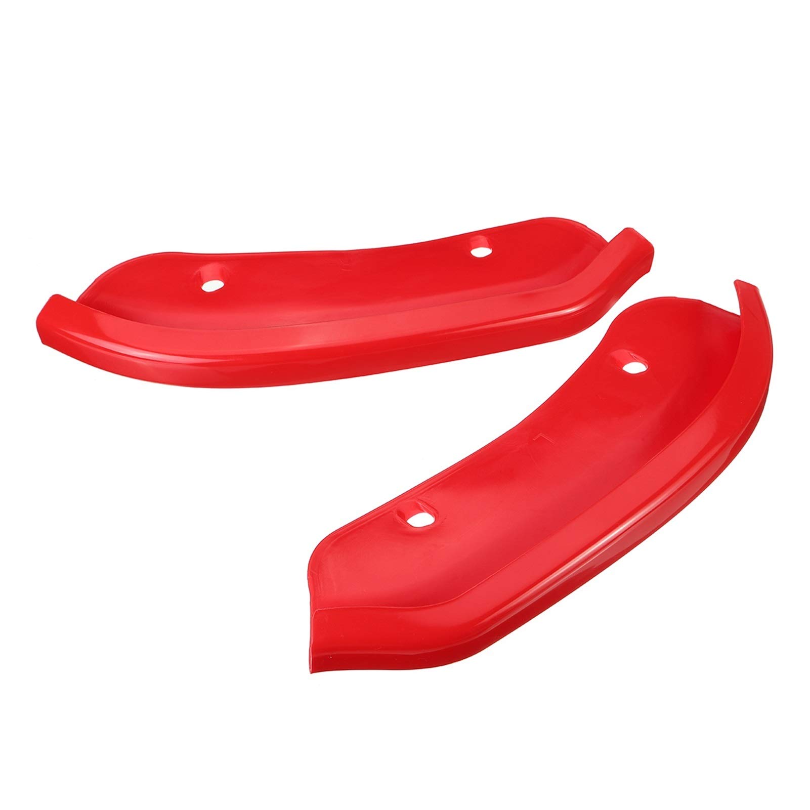 BIPANO 2-teiliges Auto-Frontstoßstangen-Lippensplitter-Schutz-Diffusor-Spoiler-Seitenschutzabdeckung, for Dodge, Challenger SRT Scat Pack 2015-2020 Stoßstangenhalterung(Red) von BIPANO