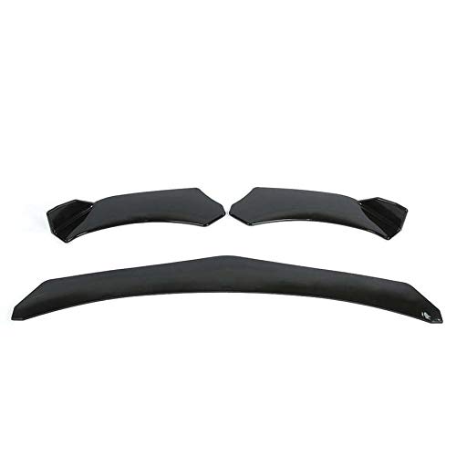 BIPANO 3Pcs Universal Front Stoßstange Lip Spoiler Splitter Protector Schutz Körper Trim Einstellbare Winkel 3-Stufen Stoßstangenhalterung von BIPANO