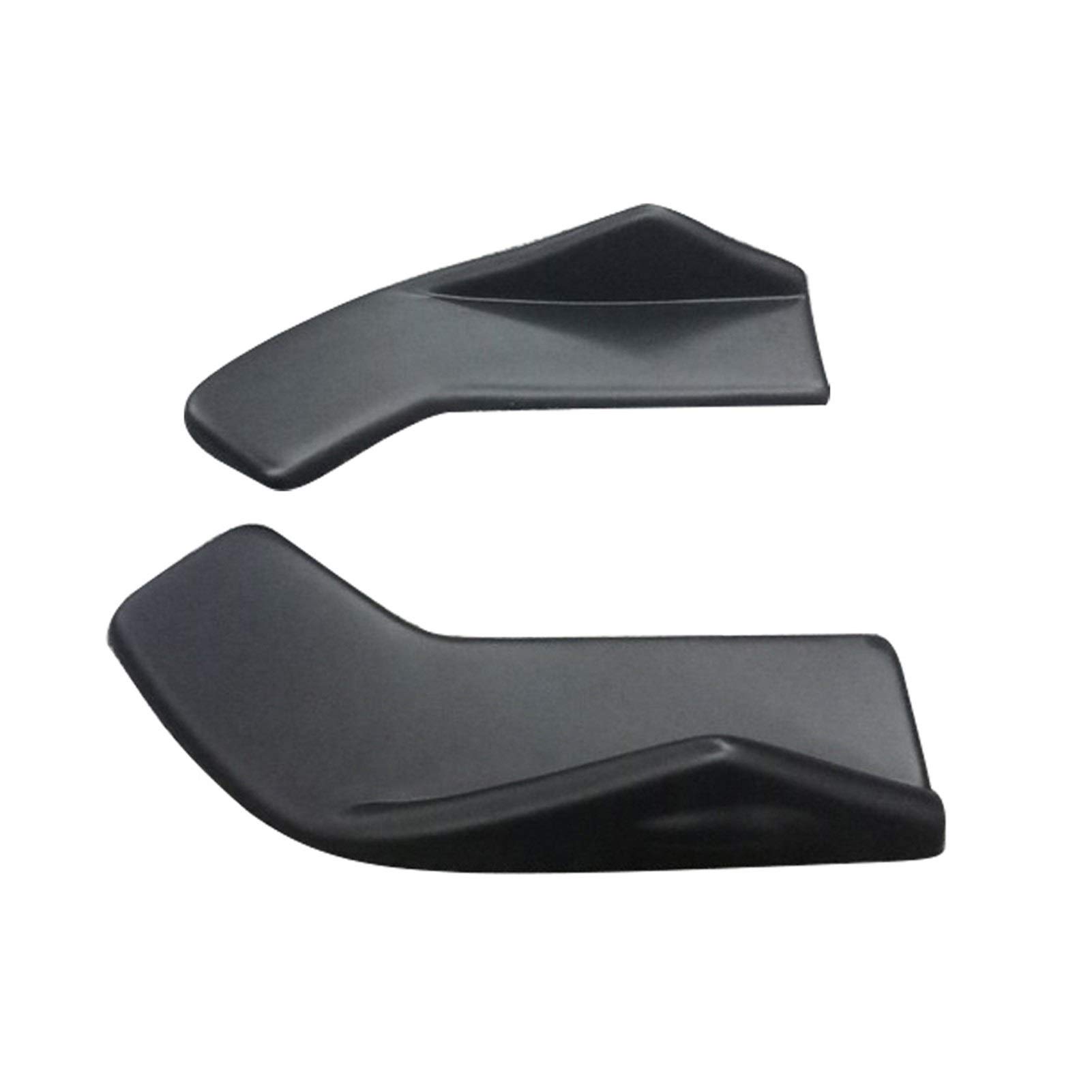 BIPANO ABS 2Pcs Universal Auto Bumper Spoiler Hinten Lip Canard Diffusor Vorne/Hinten Wrap Winkel Schaufel Dekorative Kratzer Stoßstangenhalterung von BIPANO