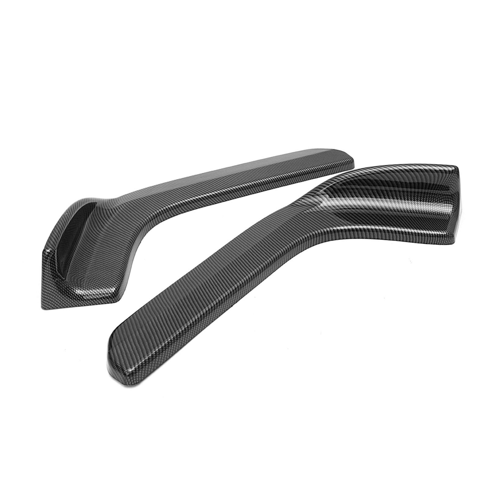 BIPANO Auto Carbon Fiber Style Universal Winglet Typ Auto Frontstoßstange Lip Diffusor Deflektor Spoiler Splitter Canard Lip Body Kit Stoßstangenhalterung von BIPANO