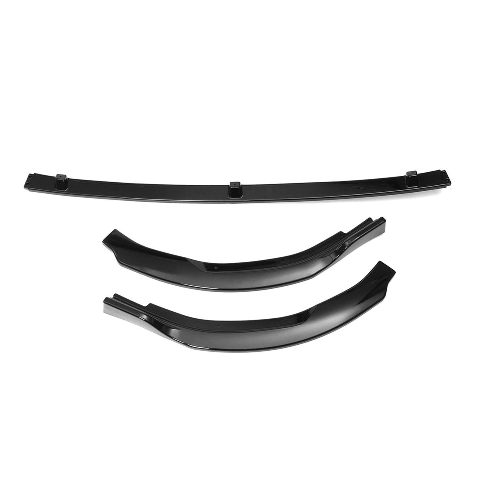 BIPANO Auto Frontstoßstange Lip Body Kit Spoiler Schutzabdeckung Diffusor Deflektorlippen, for Toyota, Camry L LE XLE 2018 2019 Stoßstangenhalterung(Glossy Black) von BIPANO