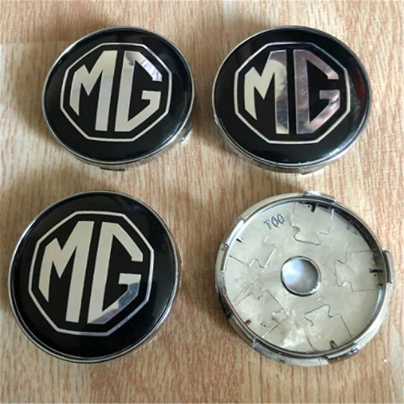 4 Stück Auto Nabendeckel für MG 60mm, Nabenkappen mit Logo Radnabenkappen Wasserdicht Staubdicht Anti Rost Felgendeckel Auto Accessoires von BIRNN