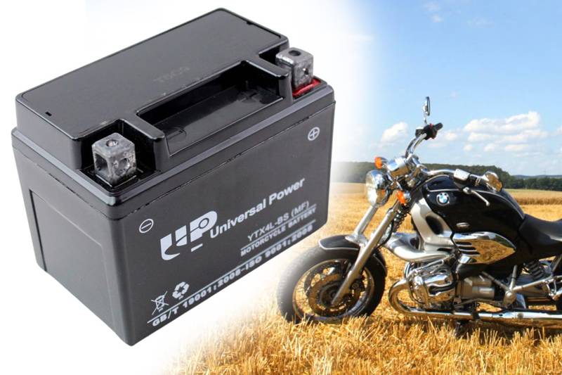 12V 5Ah Batterie YTX4L-BS Gel Motorradbatterie Roller CTX4L-BS, YG4L-B, CB4L-B z.B. Simson S50 S51 S53 S70 S80 S83 von BISOMO