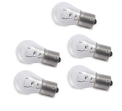 5x 6V Qualitäts Glühlampe Lampe mit E-Zeichen 21W - Ba15s Moped Mofa Motorrad von BISOMO