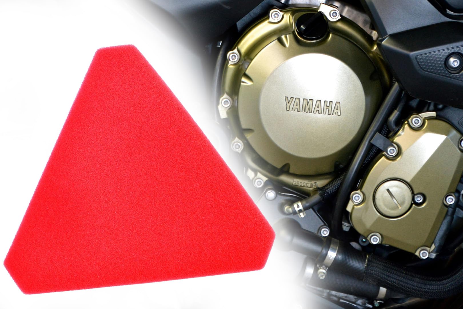 Luftfiltermatte Filter Ersatzfilter für Motorrad Modell kompatibel mit Yamaha DT 50 und DX, Baujahr 2000, ausgestattet mit AM 6-Motor von BISOMO