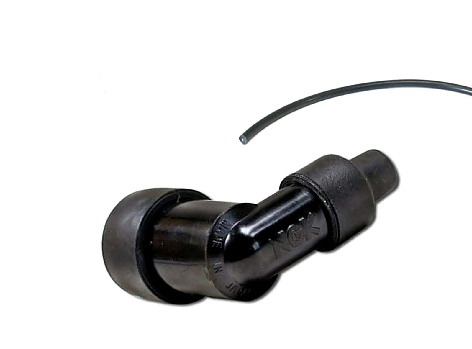 NGK Zündkerzenstecker 90° - LZFH + Zündkabel - Motorrad Moped Roller Mofa von BISOMO