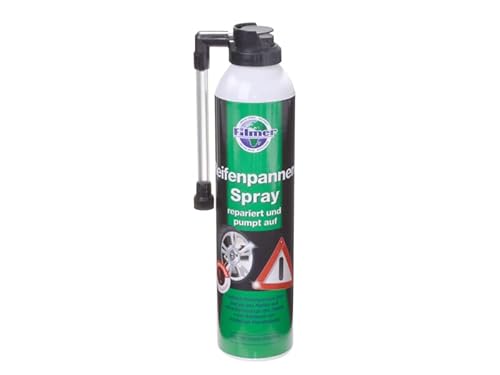 Reifenpannen-Spray, Reifen Reparatur Spray, Pannenspray, Reifen Dicht für Fahrzeuge mit Autoventil, Reifen versiegeln, 300ml von BISOMO