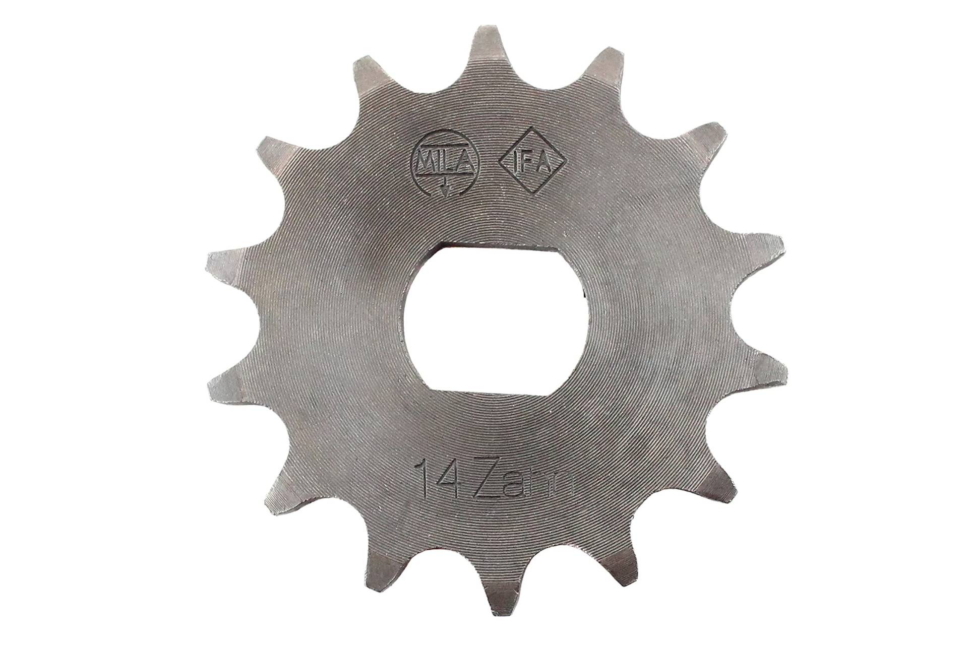 Ritzel 14 Zahn Antriebsritzel für Simson S51, S70, S53, S83, KR51/2 Schwalbe, SR50, SR80 von BISOMO