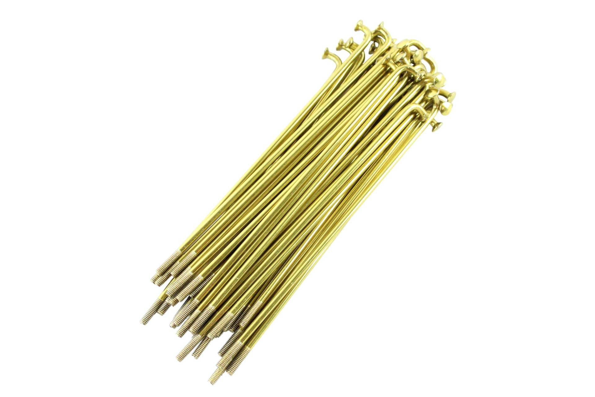 Speichensatz Speichen Edelstahl Gold 36 Stück, Gewinde M3,5 x 143,5mm, für alle Simson Modelle von BISOMO