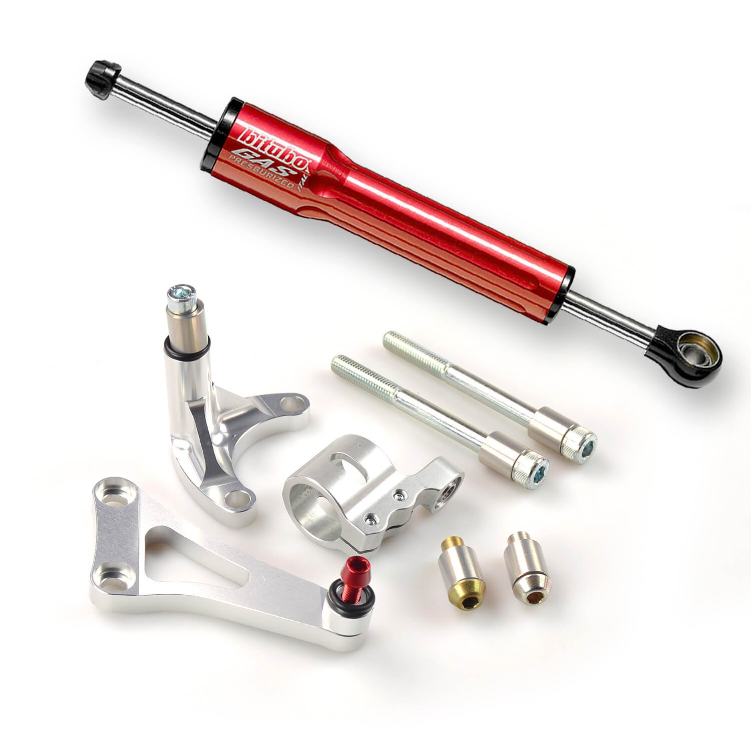 Lenkungsdämpfer rot BITUBO kit087 a1, BITUBO D für Moto Motor robust langlebig Qualität StoàŸdämpfer von BITUBO