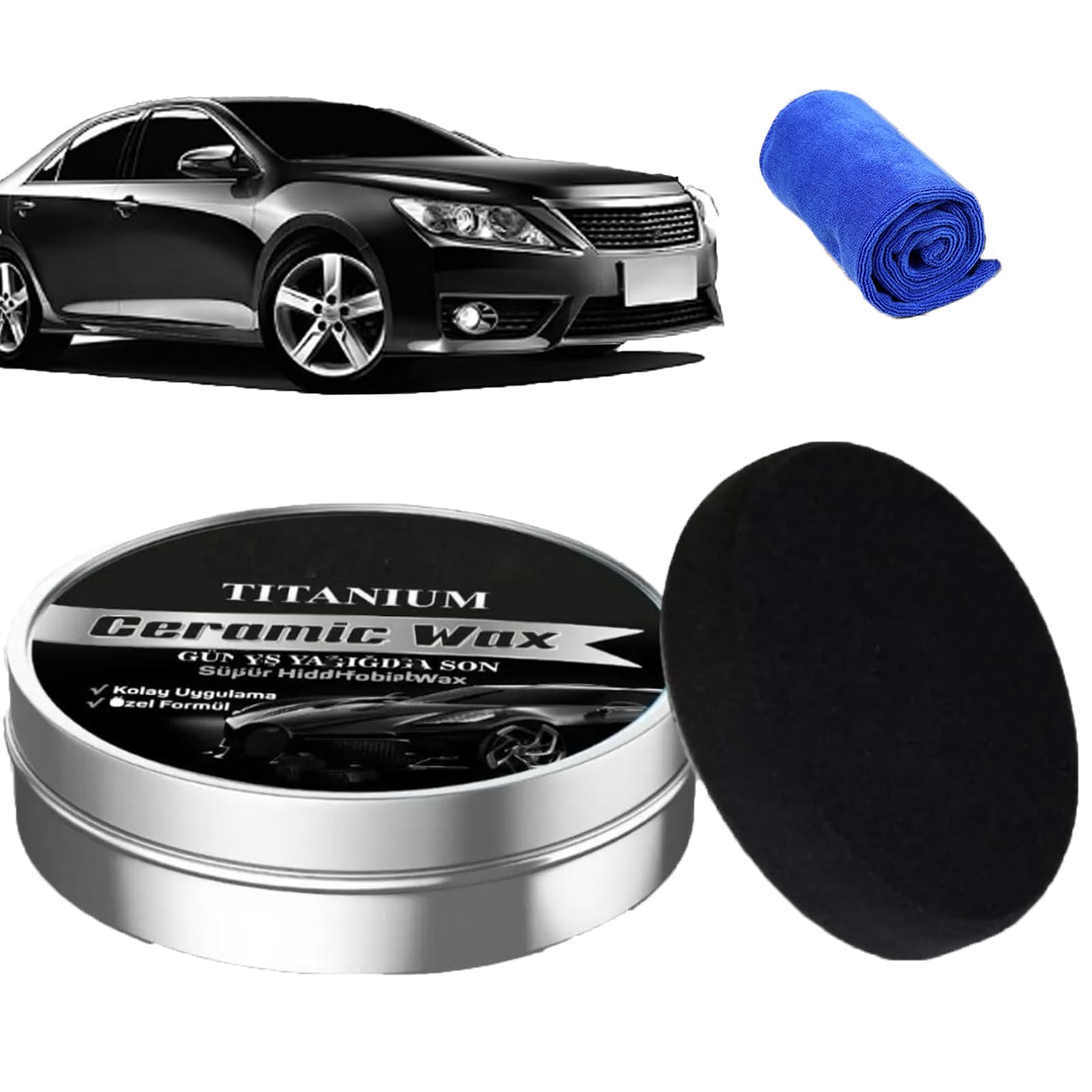 Altinoran Titanium Ceramic Wax, Altinoran Ceramic Wax, Altinoran Car Care Polish, Car Wax Ceramic Coating, bietet langfristigen Lackschutz (1 Stück) von BIUBIULOVE