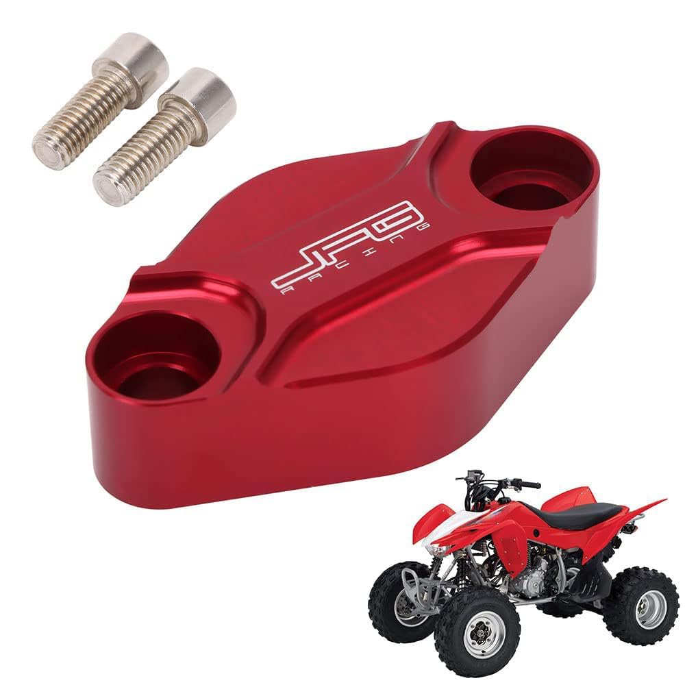 BIUGERCN ATV Feststellbremsblock Off Plate CNC Universal für Raptor 700 660 350 TRX 450 LTZ 400 Banshee 350 KFX 400 450 Rot von BIUGERCN