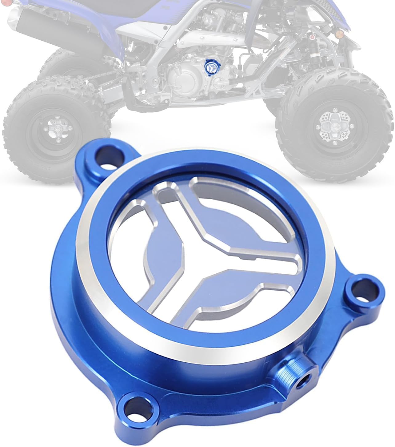 BIUGERCN ATV Ölfilter-Abdeckkappe für Raptor 700 2006-2025 Raptor 700R 2009-2025 blau klar und beobachtbar von BIUGERCN