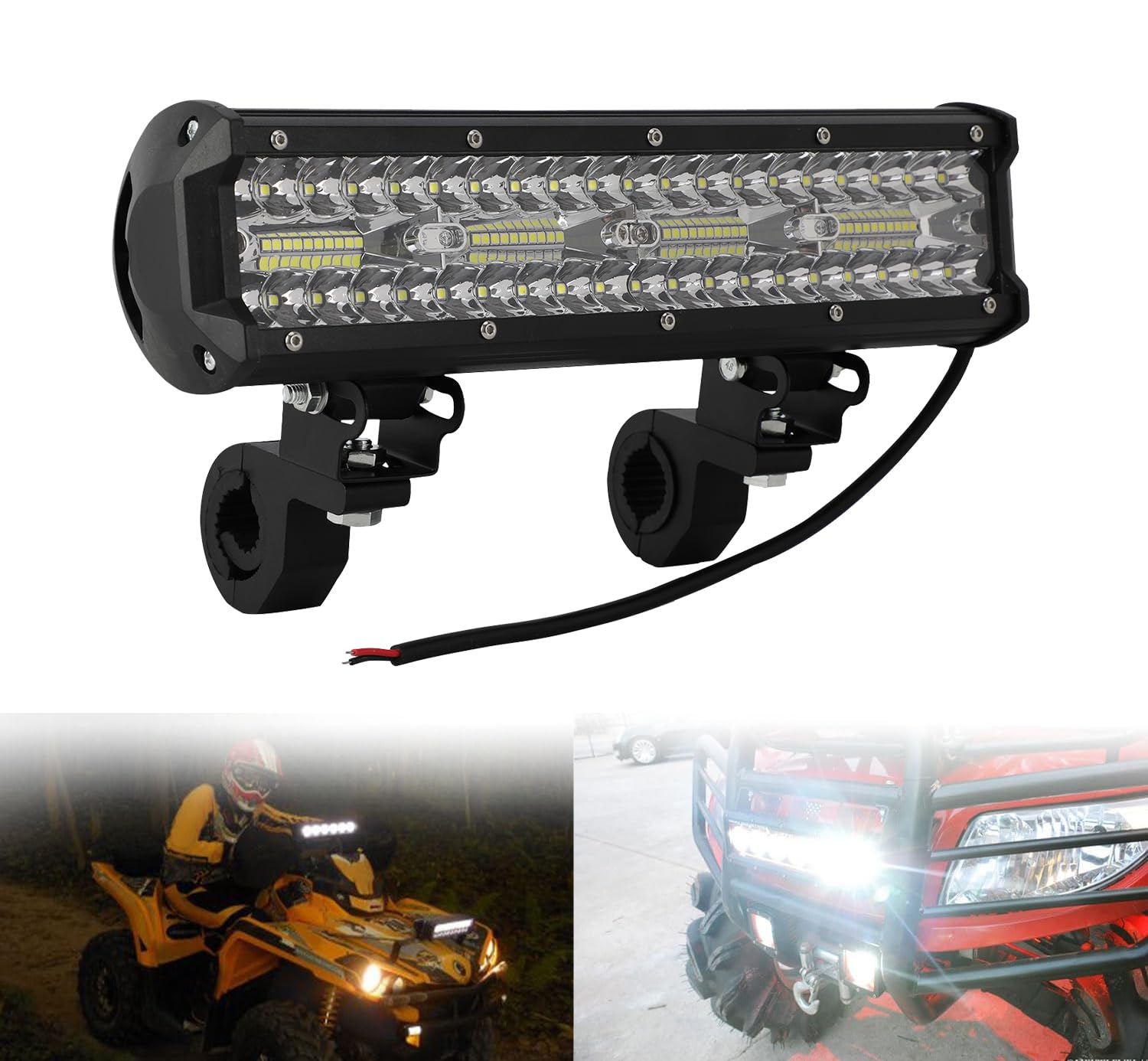 BIUGERCN ATV Scheinwerfer Motorrad Lampe Scheinwerfer 12 V Scheinwerfer universell für alle meisten ATV UTV Quad Raptor Grizzly Wolverine TRX LTZ mit 7/8 Zoll 22 mm Lenker von BIUGERCN