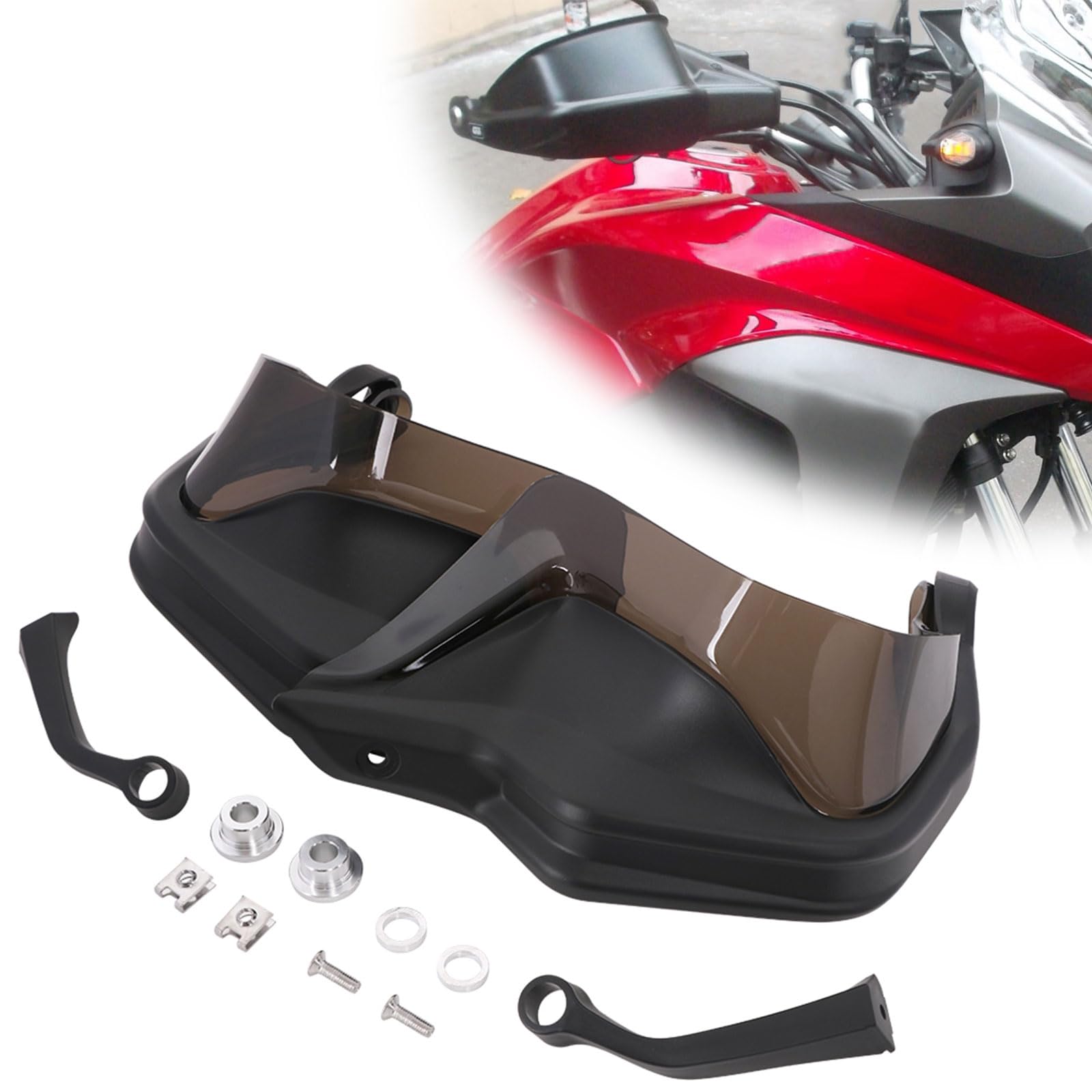 BIUGERCN Handschützer Motorrad Handschutz Handprotektoren ABS Kunststoff für Crossrunner 800 VFR800X Crossrunner Grau von BIUGERCN