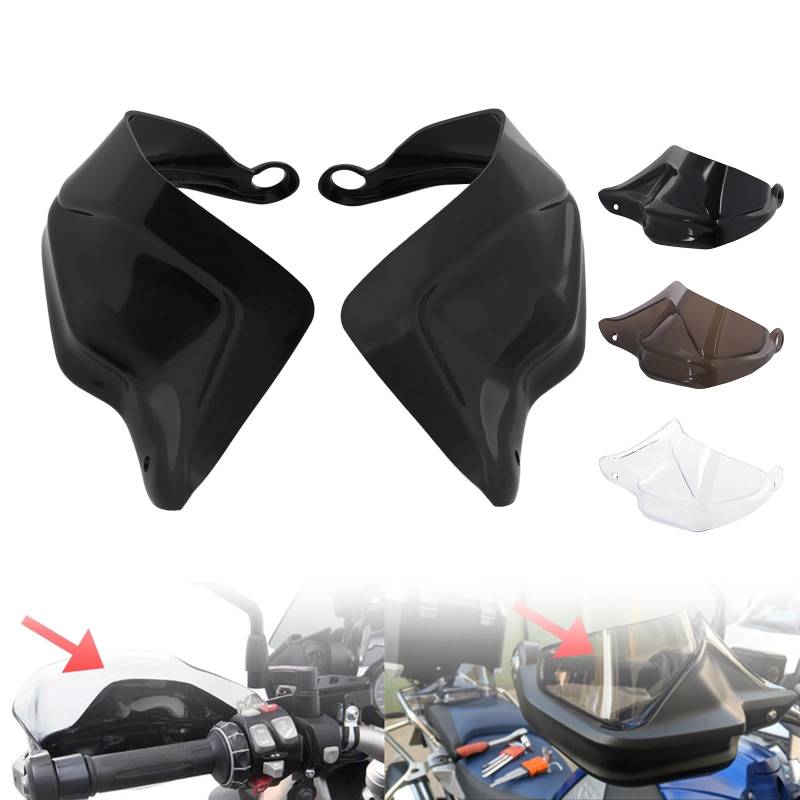 BIUGERCN Motorrad Handschutz Windschutzscheibe Lenker Winddicht Handschutz Kunststoff für F800GS R1200GS R1250GS S1000XR G310GS G310R Adventure Schwarz von BIUGERCN