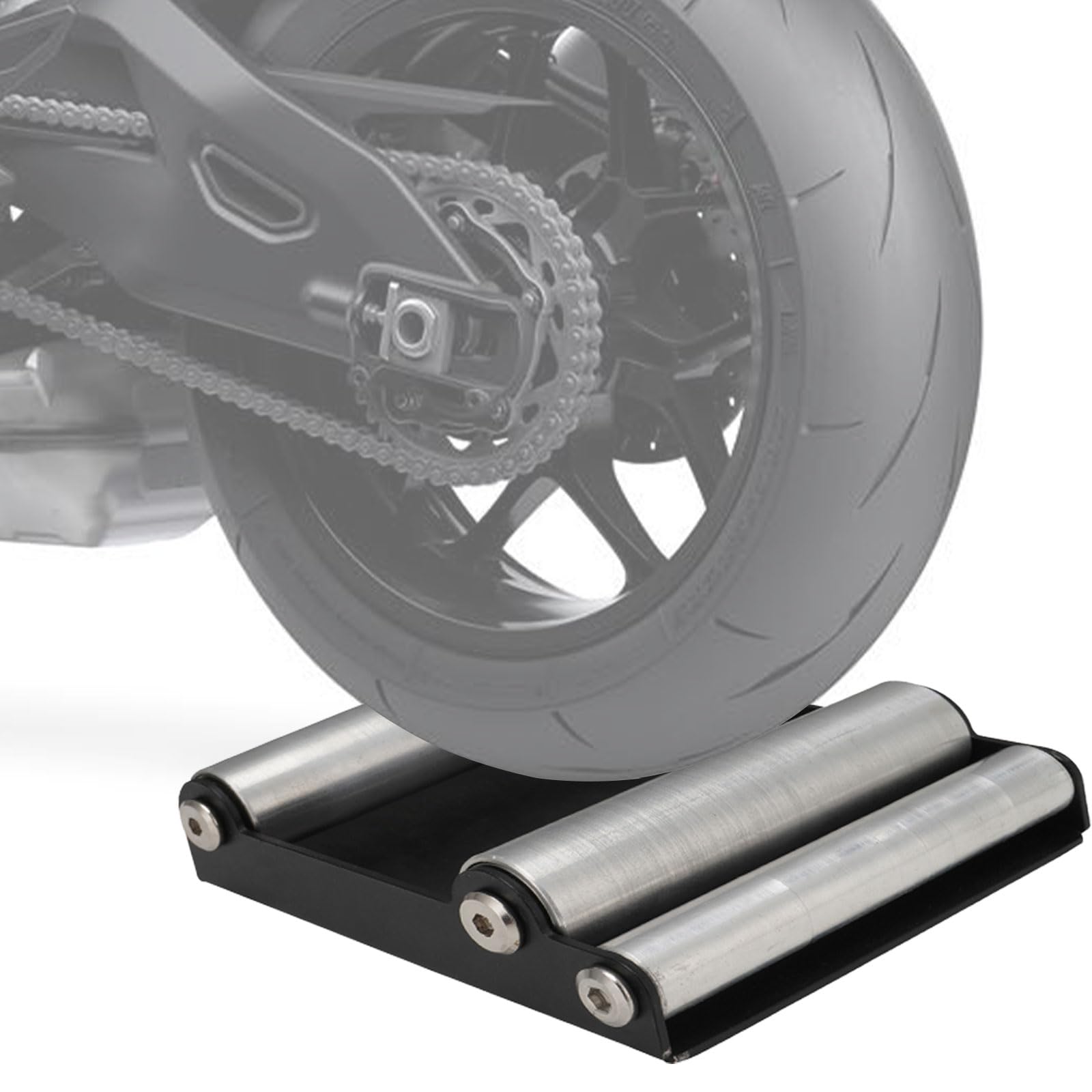 BIUGERCN Motorrad-Radreinigungsständer Universal-Paddock-Ständer Tragbarer Radrollenständer Reifenwaschen für Motocross Dirt Bike ATV Adenture von BIUGERCN