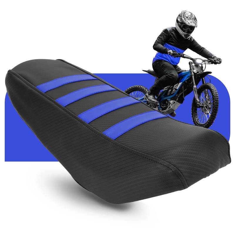 BIUGERCN Motorrad-Sitzbezug für Sur Ron Dirt Bike Sitzkissen für Surron Light Bee X/S Blau von BIUGERCN