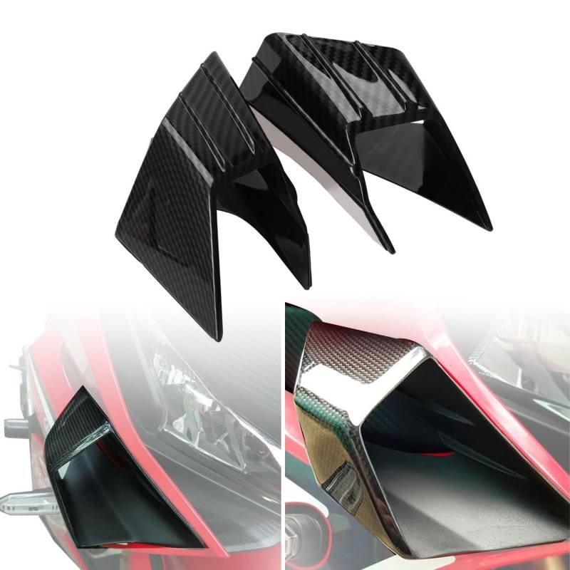 BIUGERCN Motorrad Windflügel Seitenflügel Kit Spoiler Verkleidung Fester Flügel Kit Seitenspoiler Cowl für CBR650R CBR 650 500 R F von BIUGERCN