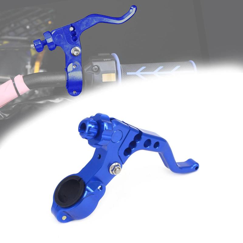 BIUGERCN Dirt Bike Stunt Clutch Hebel Universal Motorrad Kurzkupplung Hebel mit 120 cm Clutch Line 22 mm Lenker 3 -Gang für EXC CRF YZ SX DRZ PW KLX 50cc 125cc 150 250cc Blau von BIUGERCN