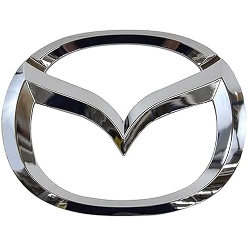 Auto Emblem für Mazda 3 2011 2012 2013,Logo Badge Aufkleber Metall Auto Externe Dekoration Zubehör Kompatibel Front Motorhaube Kofferraum Abzeichen,M von BIVOO